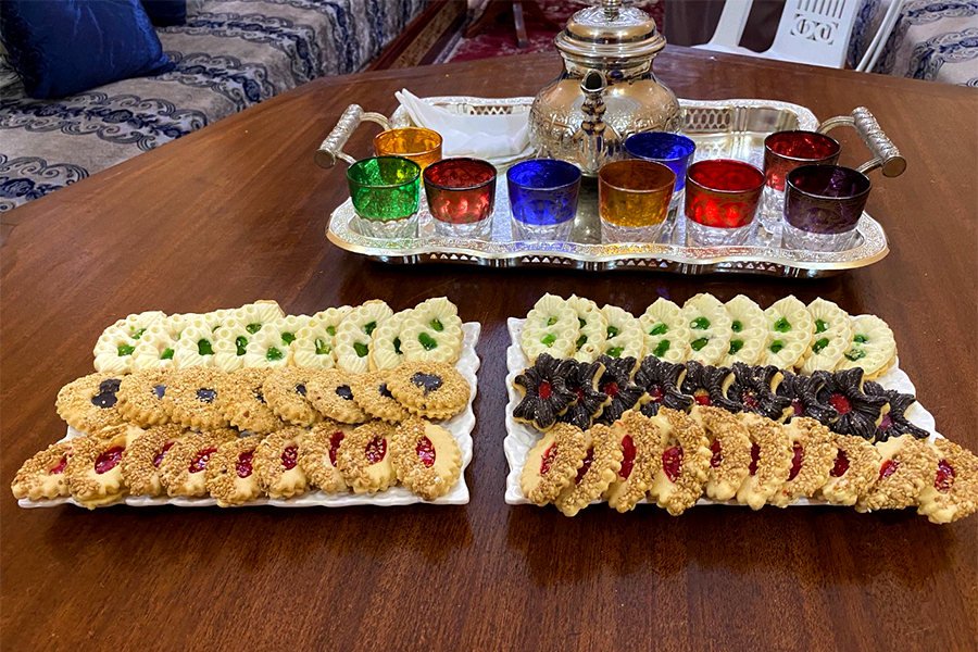 Seating area in the Dar Mawati