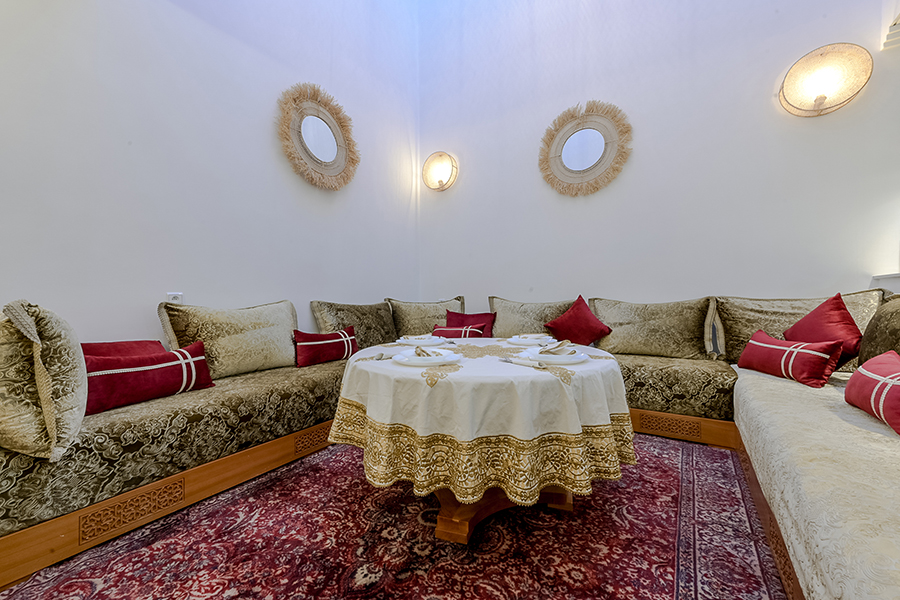 Seating area in the Dar Mawati