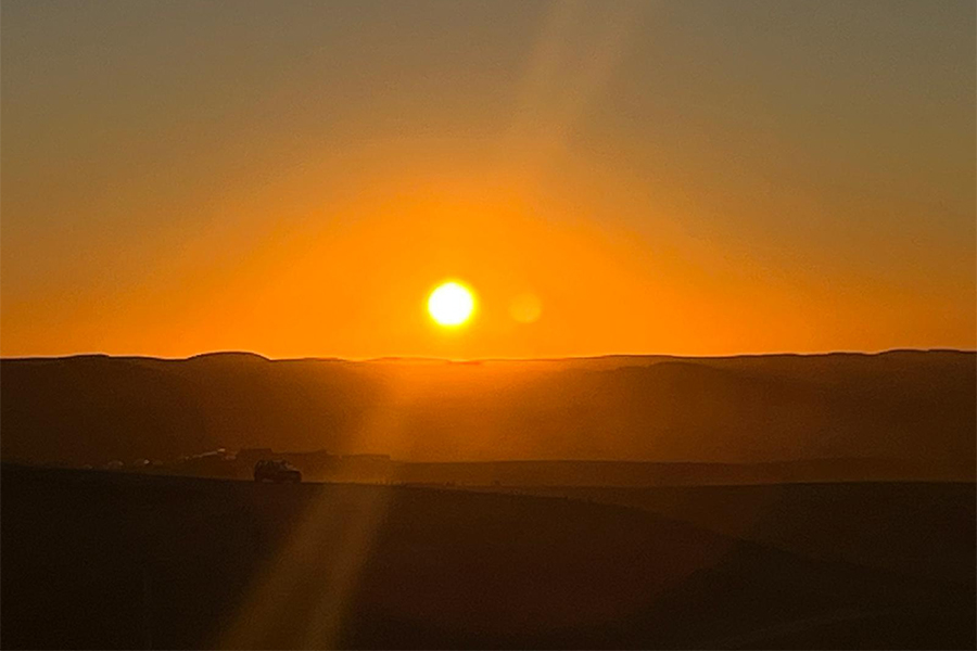 Sunset in Agafay Desert, Morrocco