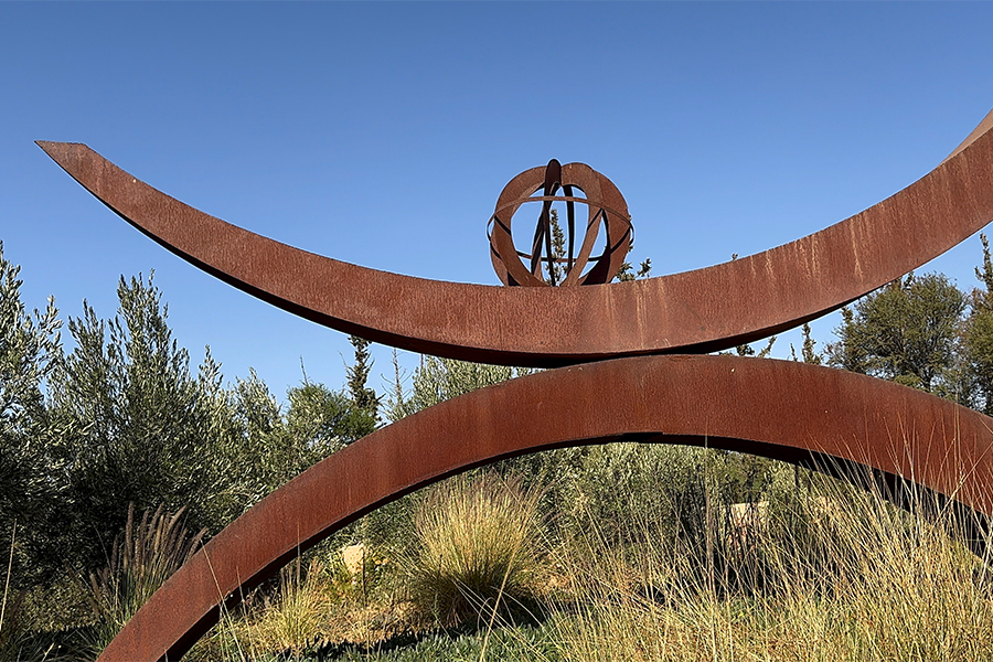 Art installation in anima garden in Marrakesh, Morocco