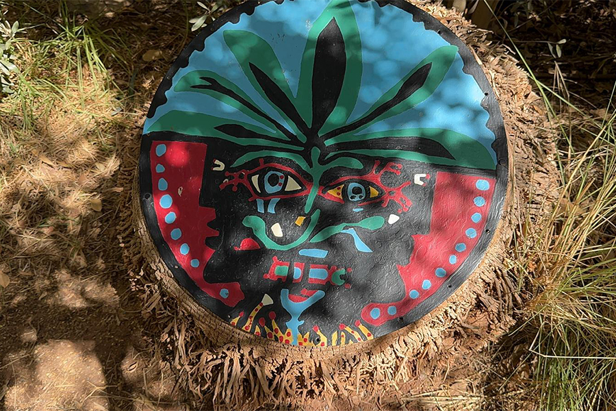 Art installation in anima garden in Marrakesh, Morocco