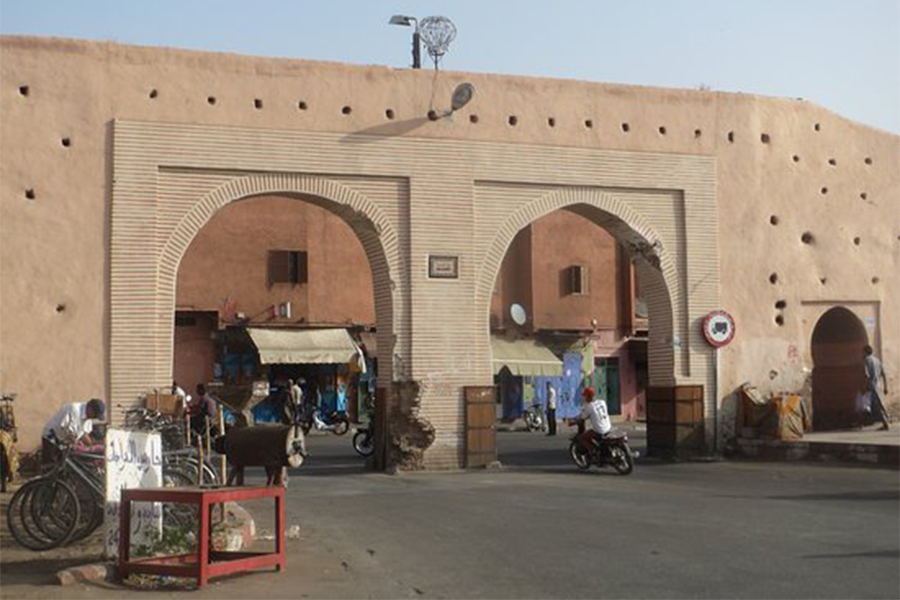Bab Ghmat Gate in Marrakesh, Morocco