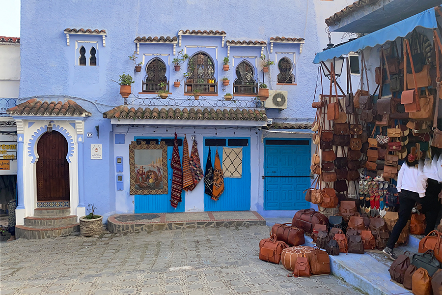Main walkway in Menara Gardens in Marrakesh, Morocco