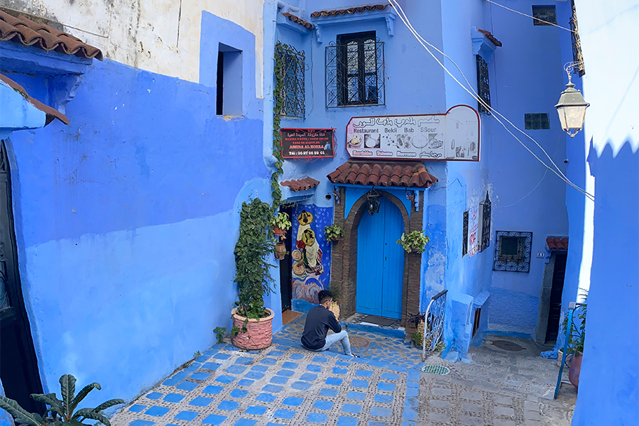 Lake in Menara Gardens in Marrakesh, Morocco